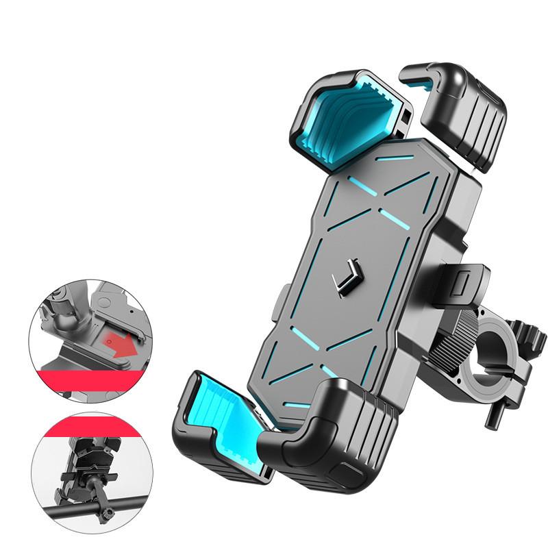 DesertWest バイク自転車 スマホホルダー 360度回転 スマホスタンド Amazon.co.jp: DesertWest バイク スマホホルダー 片手操作