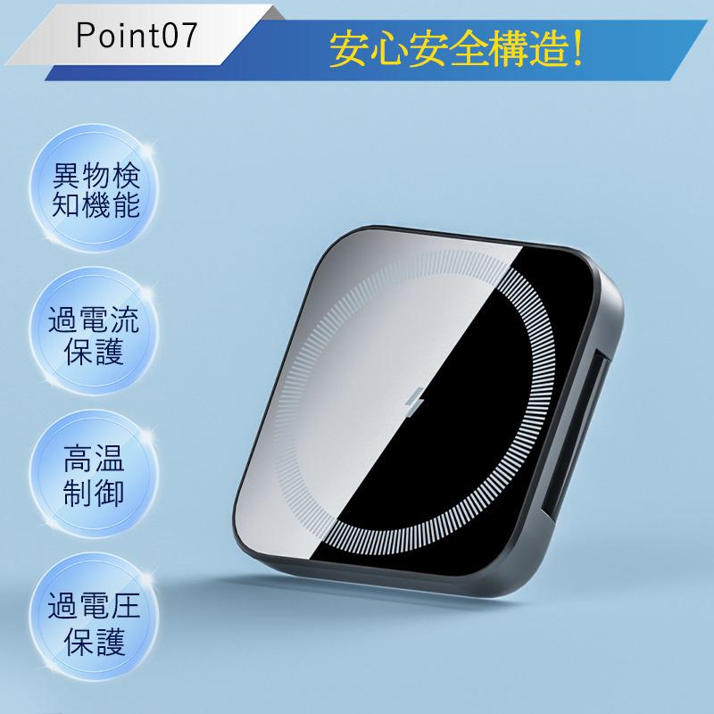 ワイヤレス充電器 2in1 MagSafe 充電器 iphone充電器 アップルウォッチ