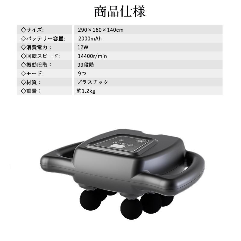 マッサージガン マッサージ器 筋膜リリース 電動 強力 8つヘッド