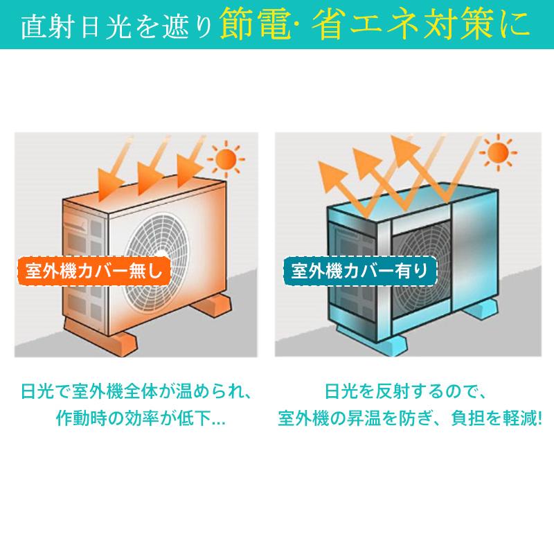 爆買 エアコン室外機カバー 室外機用 室外機 保護カバー 日よけ 省エネ