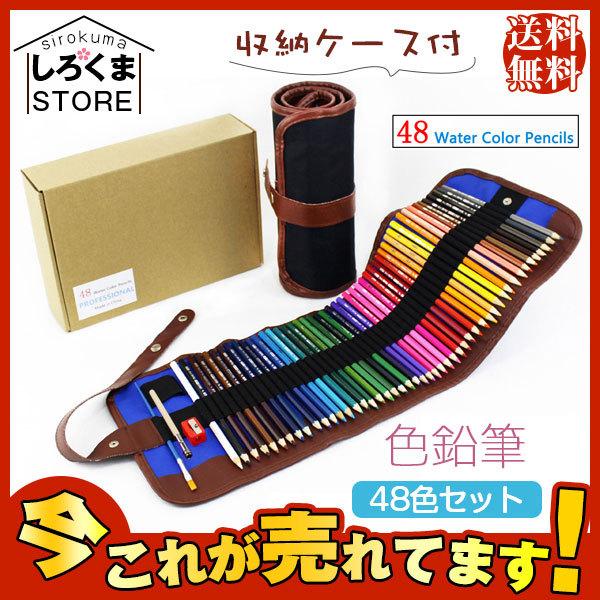 色鉛筆 48色セット 色えんぴつ 塗り絵 水彩画 色鉛筆画の描き方 塗り絵 画材 収納