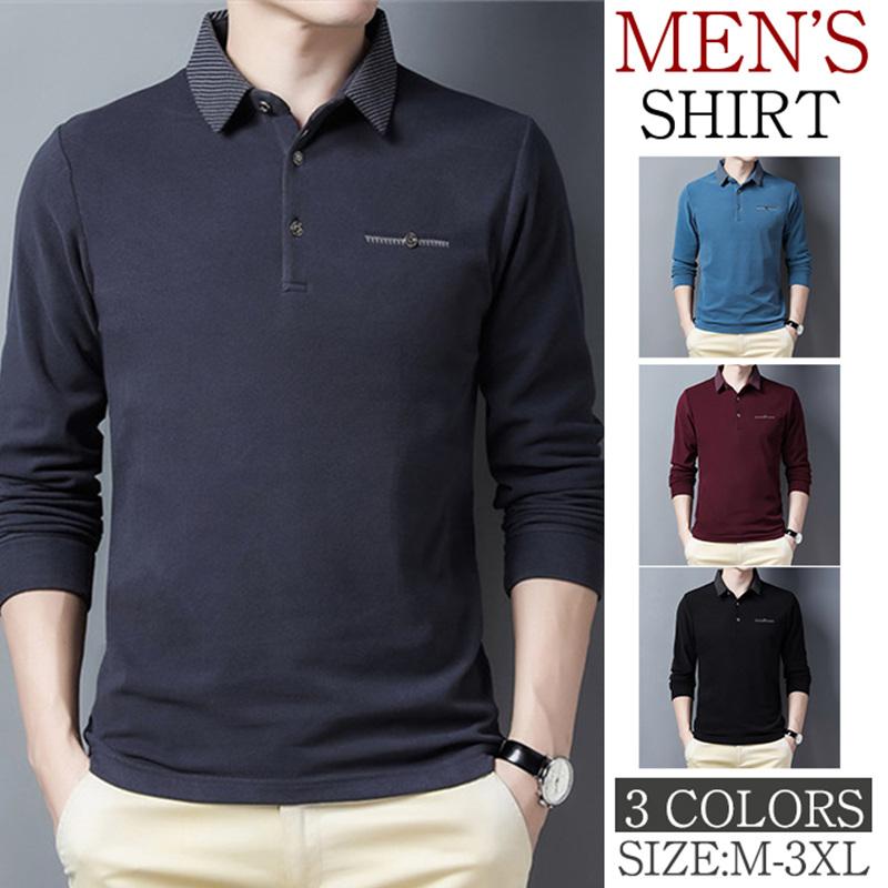 ポロシャツ メンズ 長袖 トップス ビジネス 細身 紳士服 無地 ゴルフウェア ゴルフシャツ 通勤 おしゃれ スポーツ シンプル おしゃれ 普段着 Hx22mar30ncxpolo02 しろくまstore 通販 Yahoo ショッピング