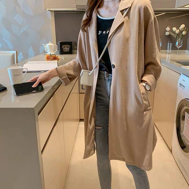 売れ筋がひ贈り物 カーディガン トレンチコート レディース 春 スプリングコート コットンリネン ロング 綿麻混 薄手 Uvカット 夏 前開き 羽織り 日焼け止め 7sbbagg5cbd3a2ao P1ai