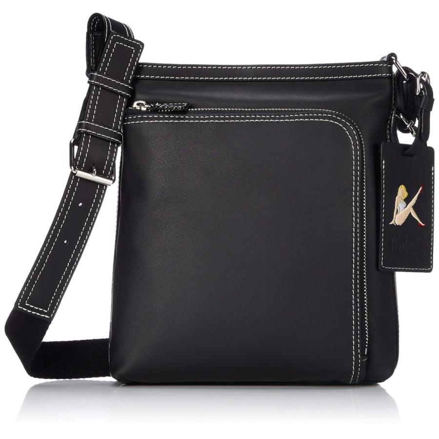 公式ストア キタムラ ショルダーバッグ ネームタグ取り外し可能 D 0329 斜め掛け 旅行 トラベル 散歩 ブラック アイボリーステッチ 黒 無条件 特別価格 Www Yalaphone Com