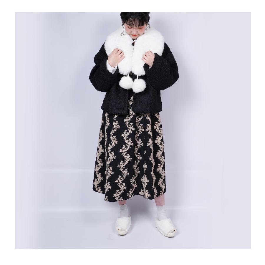 tomoさま専用！フェザーショール＆フェイクファー草履・バッグ 京都うさぎ堂 フェイクファーショール ブルーフォックス風 振袖 成人式