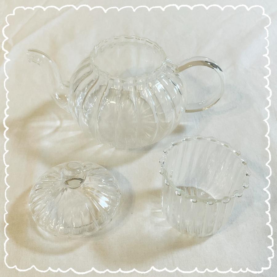 茶器 セット ガラスポット ティーポット ティーカップ 耐熱透明 ガラスのティーポットセット 耐熱ガラス ポット カップ ソーサー 薄口