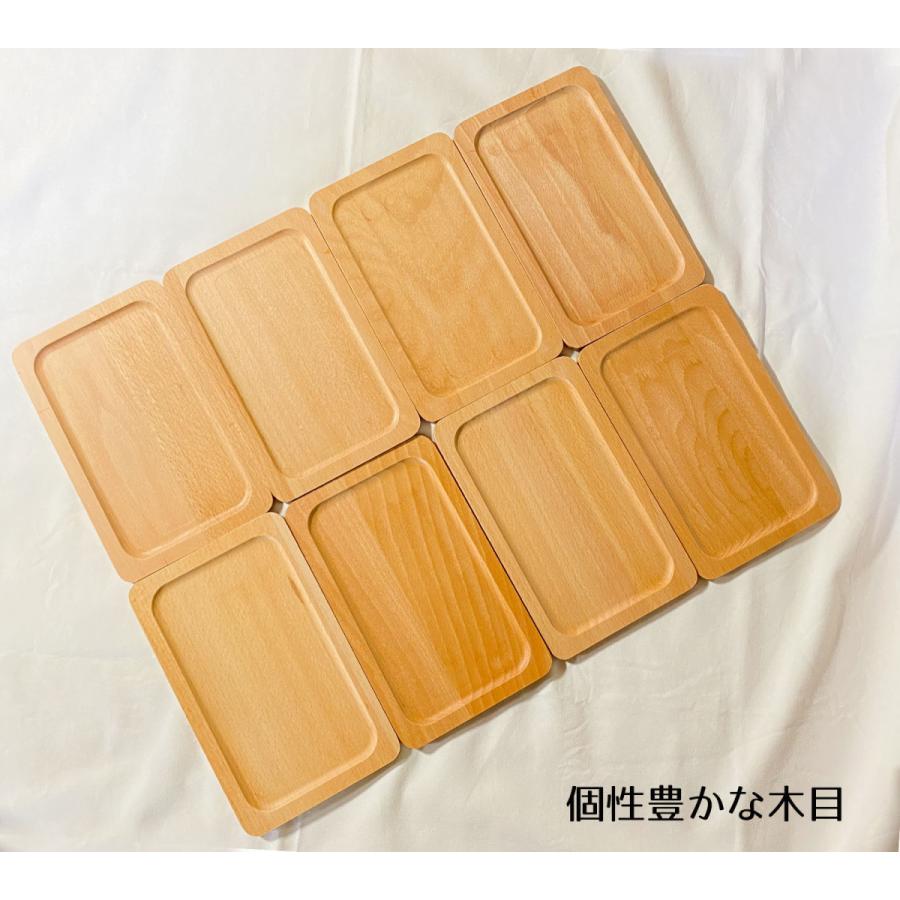 カフェトレー4枚セット 天然木製 45cm お盆 トレー