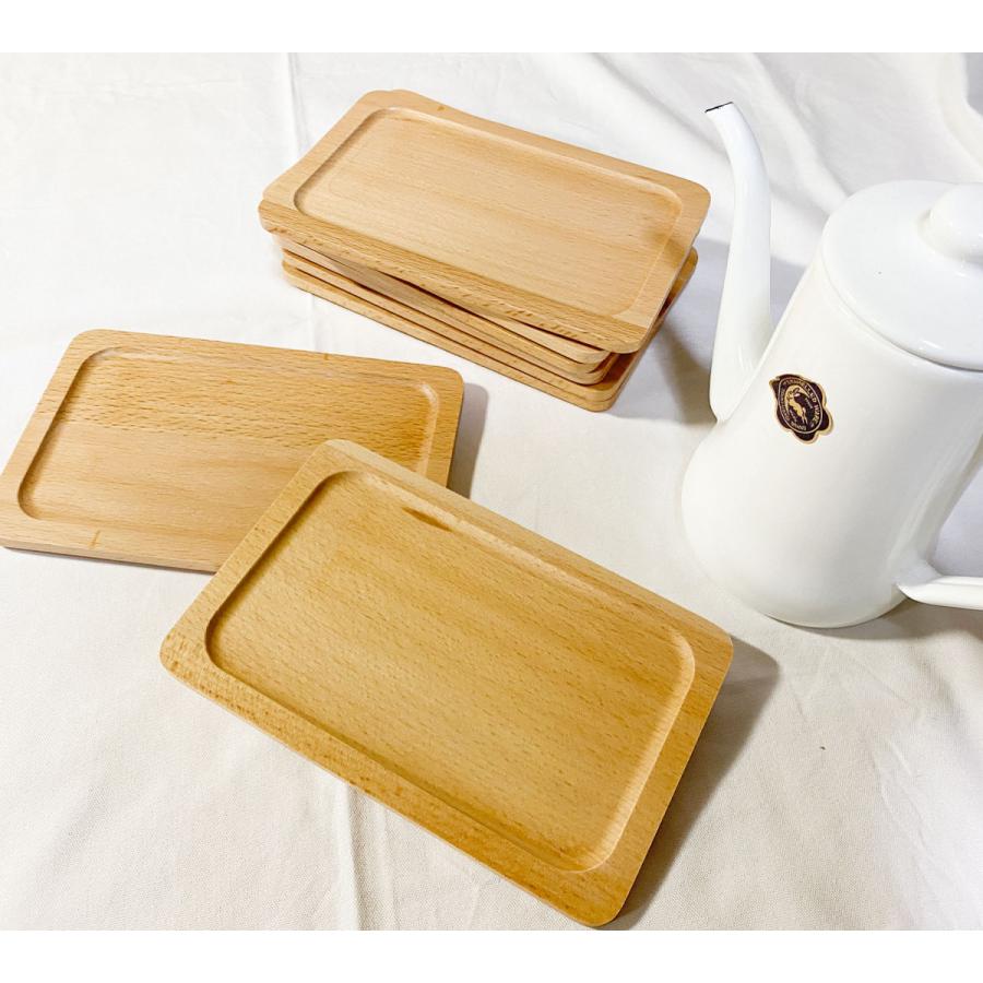 ティートレー 2枚組 木製トレー カフェトレー お菓子 紅茶 おうち時間