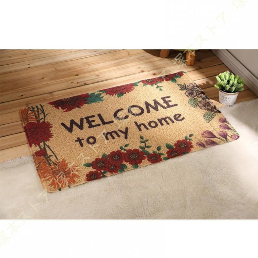 玄関マット MAT 玄関マット 屋外用 洗える玄関マット おしゃれ玄関マット 薄型 滑り止め 店舗 おしゃれ ウェルカム ドア