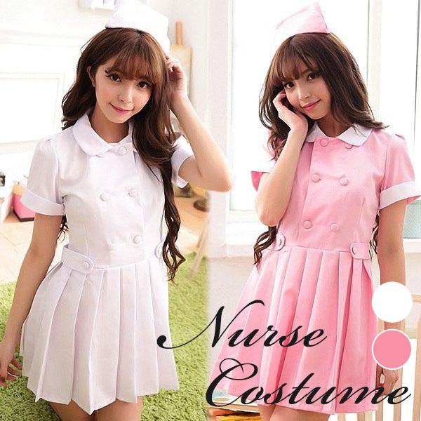コスプレ ハロウィン ナース ナース服 看護婦 レディース ピンク セクシー 衣装 ハロウィン衣装 仮装 : sirudayYahoo!店 ...