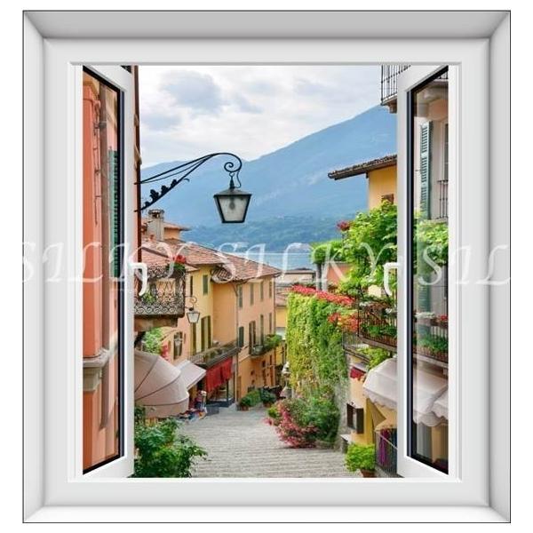 ウォールステッカー オーダーメイド 窓 ウィンドーシリーズ 防水 縦長 北欧の街並み シール 賃貸 装飾 ウォールデコ 送料無料 はがせる 壁紙 b シルキーウォールステッカー専門店 通販 Yahoo ショッピング