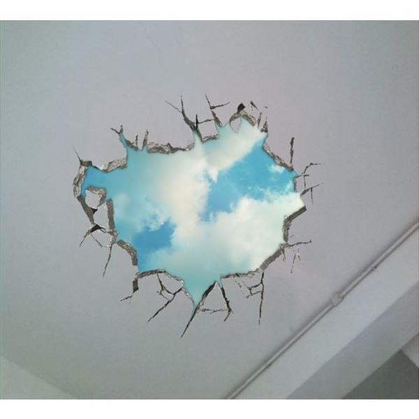 ウォールステッカー トリック アート 3d 空への憧れ オーダーメイド トリックアートシリーズ シール はがせる 壁紙 防水 シルキーウォールステッカー専門店 通販 Yahoo ショッピング