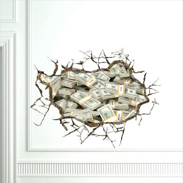 ウォールステッカー トリック アート 3d マネタリーベース オーダーメイド トリックアートシリーズ シール はがせる 壁紙 防水 B シルキーウォールステッカー専門店 通販 Yahoo ショッピング