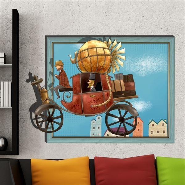 ウォールステッカー トリック アート 3d 馬車 オーダーメイド トリックアートシリーズ シール はがせる 壁紙 防水 B シルキーウォールステッカー専門店 通販 Yahoo ショッピング