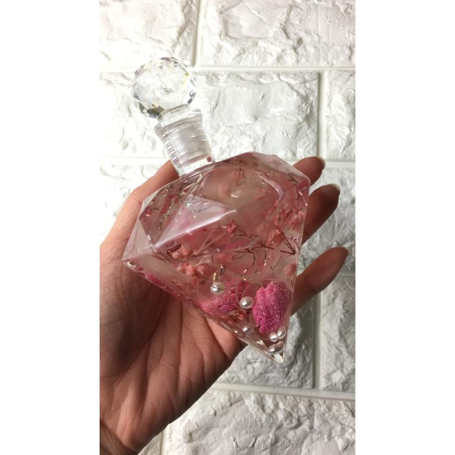 DENA クリスタル香水ボトル ダイヤモンド型 AWABEES / ☆香水瓶 ﾀﾞｲﾔﾓﾝﾄﾞﾍｯﾄﾞ