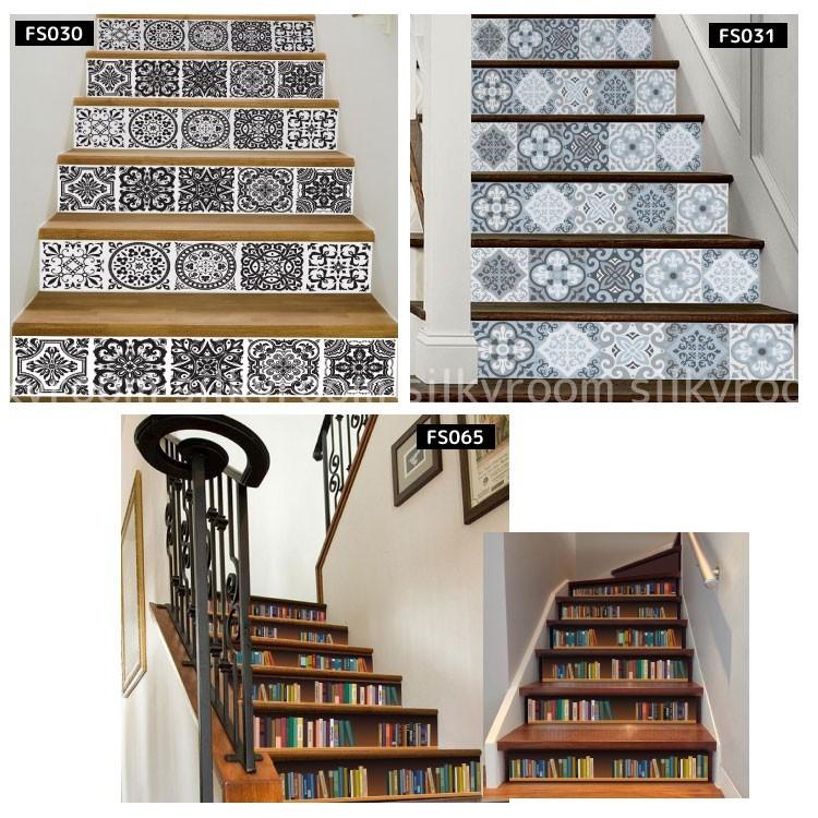 階段デコレーション 全部で30種類から選択可 貼ってはがせる 送料無料 ペット インテリア おしゃれ クッション 階段シール ウォールステッカー 大理石 木目 西 Fl Stairs シルキーウォールステッカー専門店 通販 Yahoo ショッピング