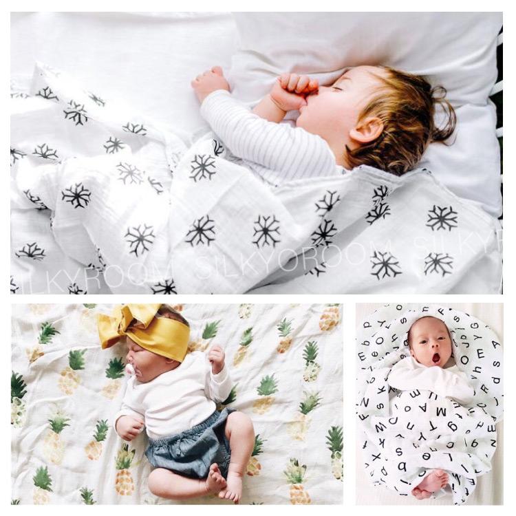 R2 おくるみ 赤ちゃん毛布 北欧 綿 ブランケット コットン musslin