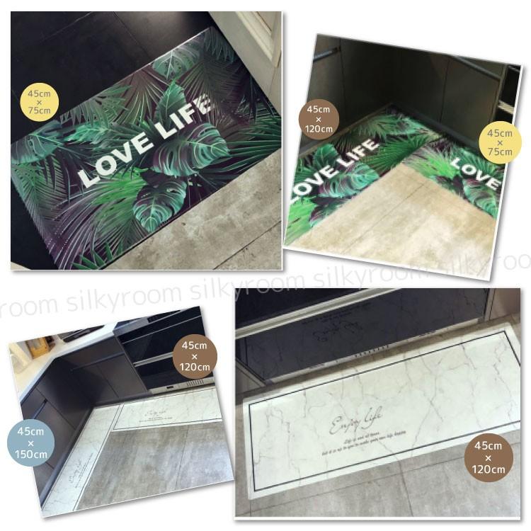 防水キッチンマット 大理石 洗濯不要 防水キッチンマット ロングサイズ マット ラグ 撥水 フロアマット 玄関マット 45cm 1cm キッチン エントランス モノトー Ins 32 Mat シルキーウォールステッカー専門店 通販 Yahoo ショッピング