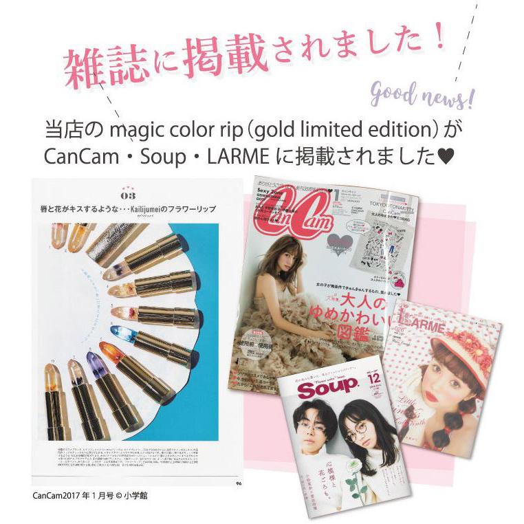 楽天1位 日本正規代理店 日本限定ピンクゴールドモデル 日本処方 天然フラワーオイル配合 名入れ可能 送料無料 花柄 Kailijumei カイリジュメイ リップ Rip6 シルキーウォールステッカー専門店 通販 Yahoo ショッピング