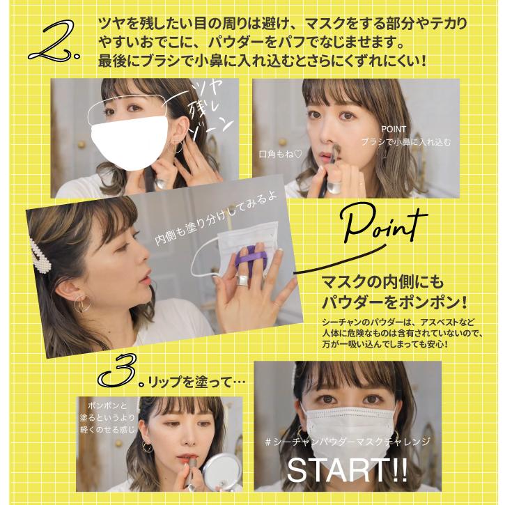 くずれない フェイスパウダー SRICHAND シーチャン トランスルーセントパウダー (4.5g) 透明感 美肌 皮脂崩れ防止 毛穴カバー 小じわカバー テカリ防止 メイク|siruki|13
