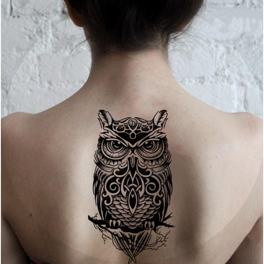 貼るtatoo フクロウ 防水防汗で長持ち 日本未発売デザイン タトゥーシール 大きい サイズ メール便配送 トライバルタトゥー 海 水着 タトゥシール タト Tt 014 シルキーウォールステッカー専門店 通販 Yahoo ショッピング