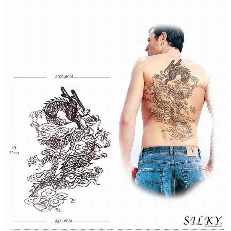 貼るtatoo Tt 315 防水防汗で長持ち 日本未発売デザイン タトゥーシール 大きい サイズ ドラゴン モノクロ メール便配送 海 タトゥシール タトゥー Tt 315 シルキーウォールステッカー専門店 通販 Yahoo ショッピング