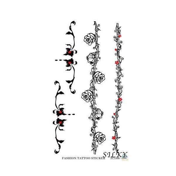 貼るtatoo Tt R3008 花 ブレスレット 防水防汗で長持ち 日本未発売デザイン タトゥーシール 小さい サイズ ワンポイント メール便配送 海 タトゥシ 注目ブランドのギフト