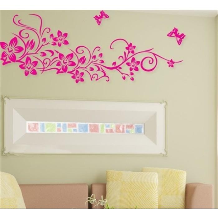 ウォールステッカー 北欧風お花柄ステッカー Ws 005 壁シール インテリアシール 植物壁紙 賃貸 装飾 ウォールデコ 送料無料 Ws 005 シルキーウォールステッカー専門店 通販 Yahoo ショッピング