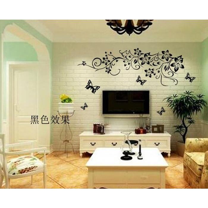 ウォールステッカー 北欧風お花柄ステッカー Ws 005 壁シール インテリアシール 植物壁紙 賃貸 装飾 ウォールデコ 送料無料 Ws 005 シルキーウォールステッカー専門店 通販 Yahoo ショッピング