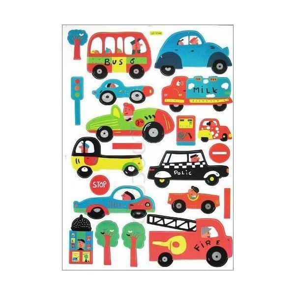 カラフル車の仲間たちステッカー Ws 048送料無料 小さめサイズ ウォールステッカー ウォールペーパー シール Ws 048 シルキー ウォールステッカー専門店 通販 Yahoo ショッピング