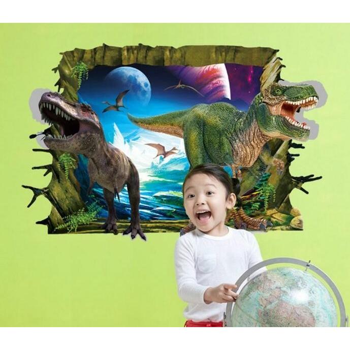 送料無料 ウォールステッカー 恐竜トリックアート 3d リアル 飛び出す Silkyroom ウォール ステッカー シール 北欧 はがせる 壁紙 壁シール シル Ws 076 シルキーウォールステッカー専門店 通販 Yahoo ショッピング
