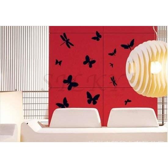 引出物 とんぼと蝶 ウォールステッカー ウォール ステッカー シール 北欧 はがせる 壁紙 バタフライ モノトーン トンボ Cisama Sc Gov Br