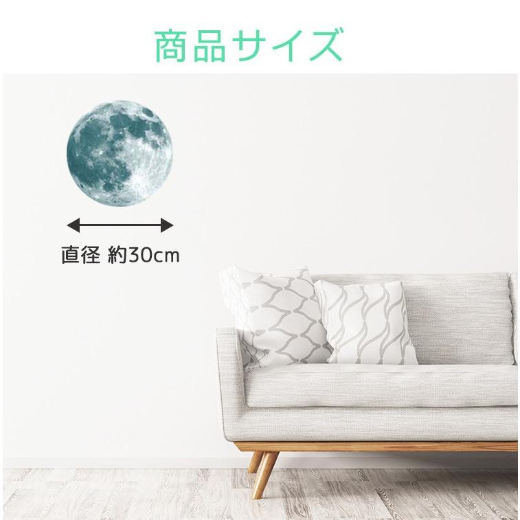 ウォールステッカー 巨大 暗闇で光る 直径30cm 115cm 選べる11種 蓄光