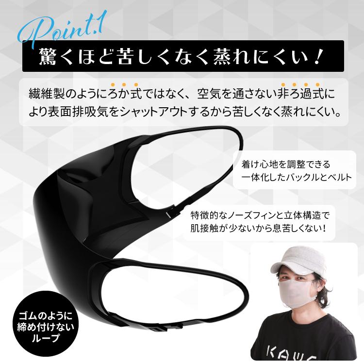マスク クリアマスク かっこいい アンティ プロテクションマスク AN+iノイポリ 高級 フラットビットスタジオ プレゼント ギフト おしゃれ_3