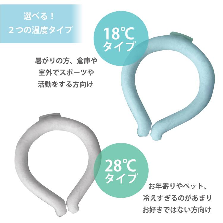 アイスネックリング 今年最新モデルアイスネックリング 冷却 クール 18度 28℃ 大人