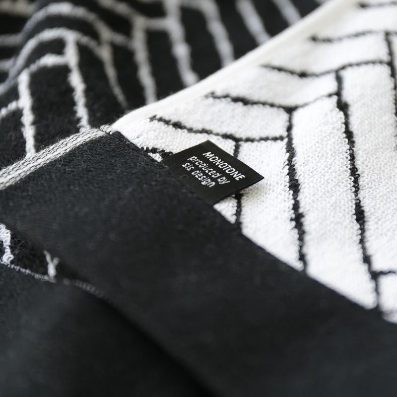 バスタオル ヘリンボーン柄 モノトーン : sisdesign MONOTONE MARKET