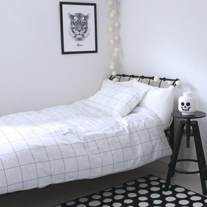 布団カバーシングル 日本製 チェック柄 グラフチェック 150cm×210cm