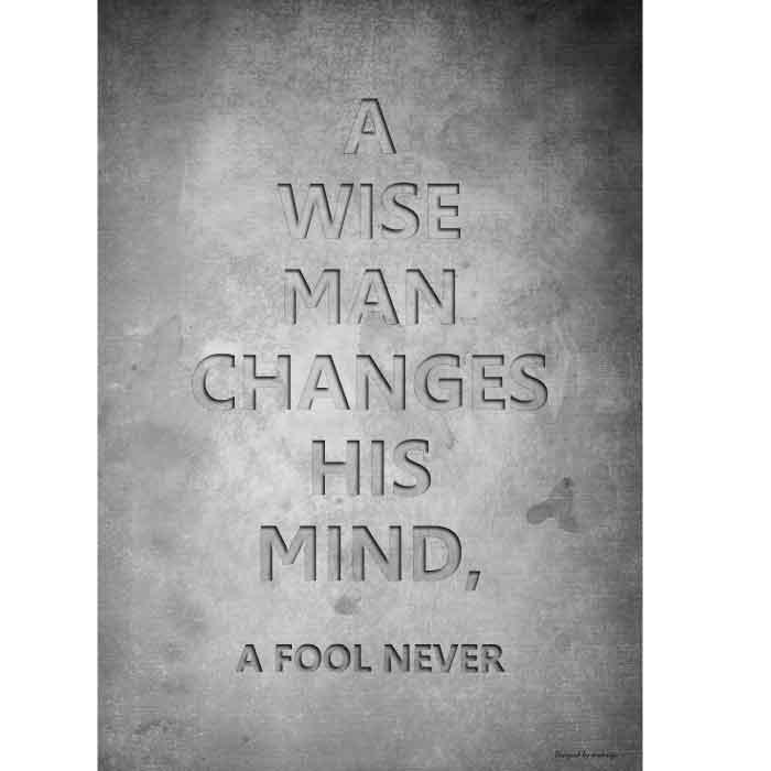 モノトーン 雑貨 ポスターa Wise Man Changes ポスター B2 インテリア雑貨 モノトーン Po1704 0351 Sisdesign Monotone Market 通販 Yahoo ショッピング