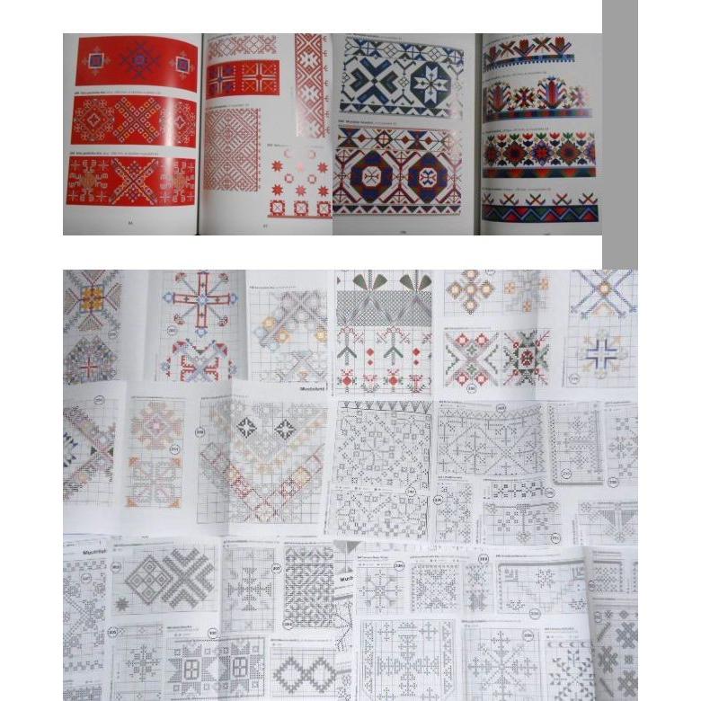 洋書 図案集 刺繍 ビンテージ 図案集 洋書クロスステッチ図案集