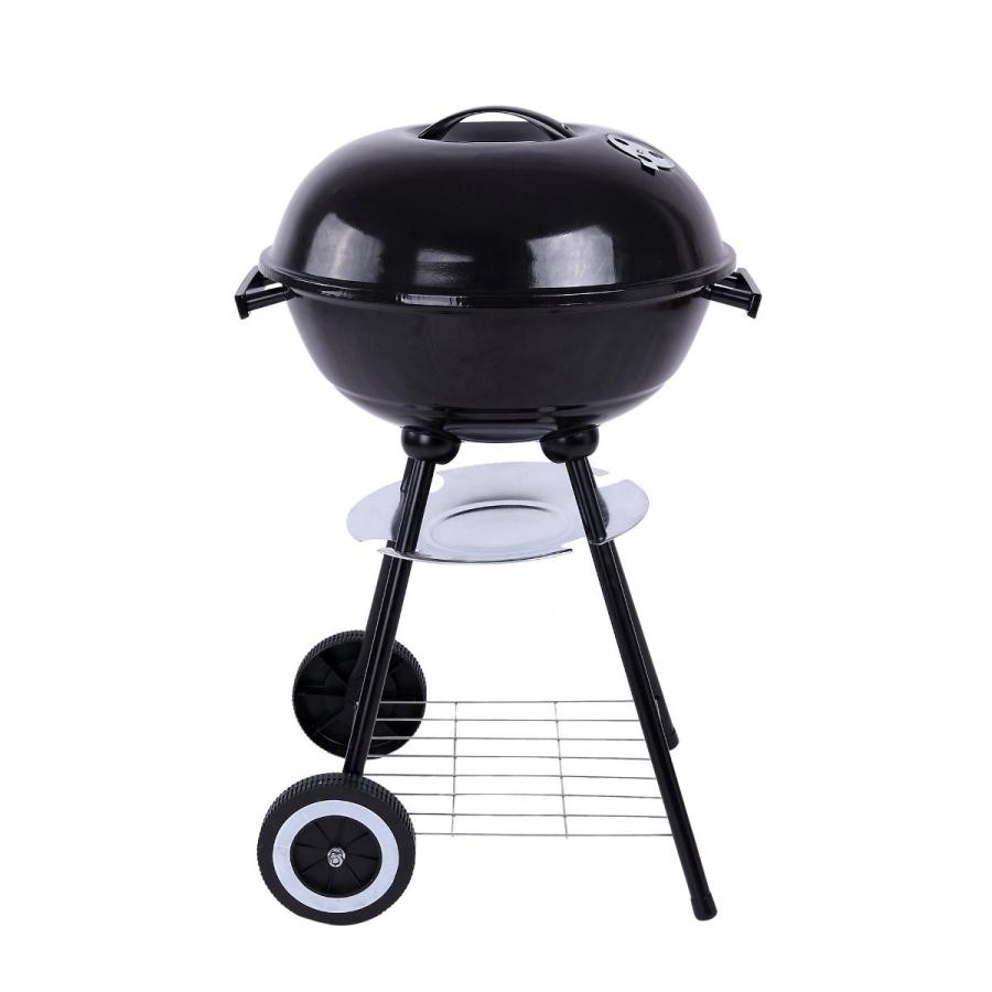 バーベキュー コンロ グリル アメリカンBBQ 大型 特大 丸型 キャスター 温度計 蓋付き ファミリー アウトドア|sisimaru-store|03