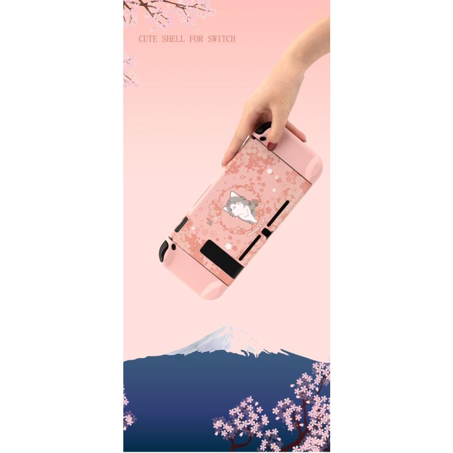 Switch 保護ケース カバー 桜 猫 分体式 ハードカバー ゲーム Na 獅子丸堂 通販 Yahoo ショッピング
