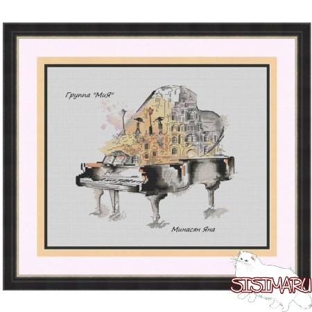 刺繍キット クロスステッチ 14ct 楽器 ピアノ おしゃれ Na 獅子丸堂 通販 Yahoo ショッピング