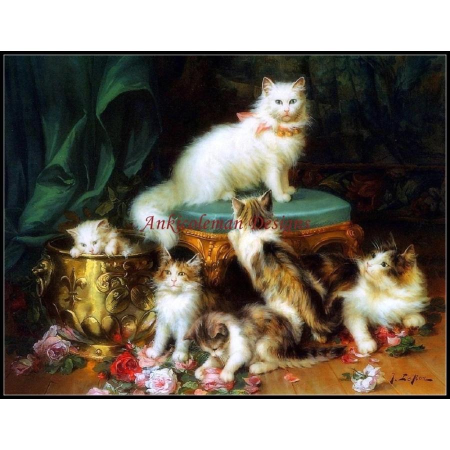 刺繍キット クロスステッチ 猫 14ct たくさん 可愛い 上品 Na 獅子丸堂 通販 Yahoo ショッピング