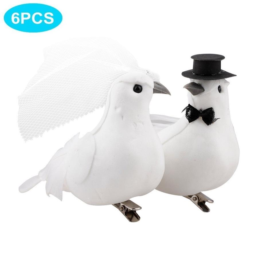 インテリア オブジェ ガーデンオーナメント 鳥 鳩 はと 白 ペア 小型 人工羽 かわいい 12羽 Sk 獅子丸堂 通販 Yahoo ショッピング
