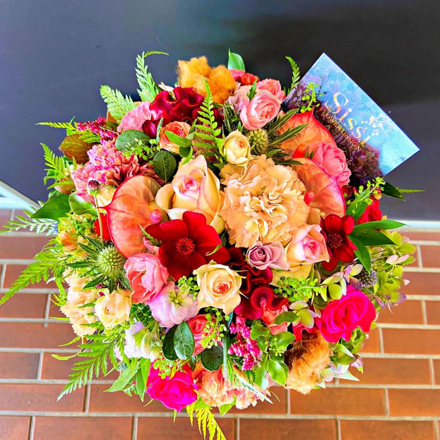 ラウンドアレンジメントM お祝い 誕生日 花 フラワー ギフト