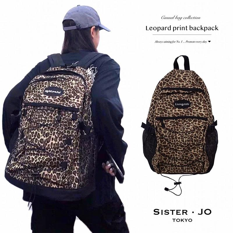 レディースリュック メンズリュック リュックサック レオパード柄 レオパード ヒョウ柄 バッグ 大容量 軽量 カジュアル ストリートファッション 送料無料 Bag 0003 Sister Jo 通販 Yahoo ショッピング