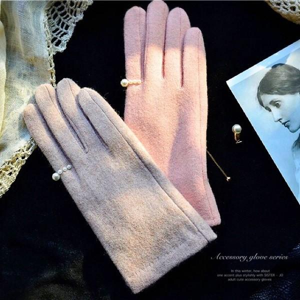 手袋 レディース スマホ手袋 スマホ対応 グローブ 5本指 ウール パール 真珠 裏起毛 裏ボア 暖かい 防寒 上品 おしゃれ 小物 クリスマス プレゼント プチギフト Trufs5juyp Www Liquidworks Com Br