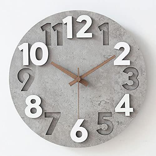 販売直販 掛け時計 おしゃれ 北欧 掛け時計 壁掛け時計 壁掛け時計 連続秒針 静音 北欧 3d立体数字 かわいい 部屋飾り シンプル 掛時計 インテリア かけ時計 見やすい 部屋飾り 30cm Sistermoon 独特な