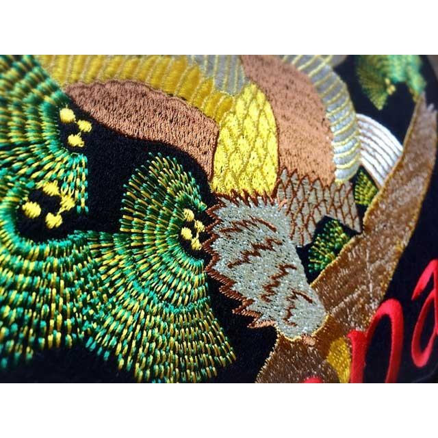 特大鷹ワッペンアイロン接着付刺繍BIG和柄イーグルチーム : 刺繍家族
