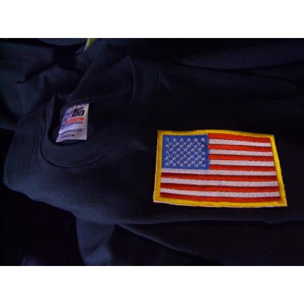 アメリカ国旗ワッペン「10cm」アイロン接着USA星条旗 : 刺繍家族